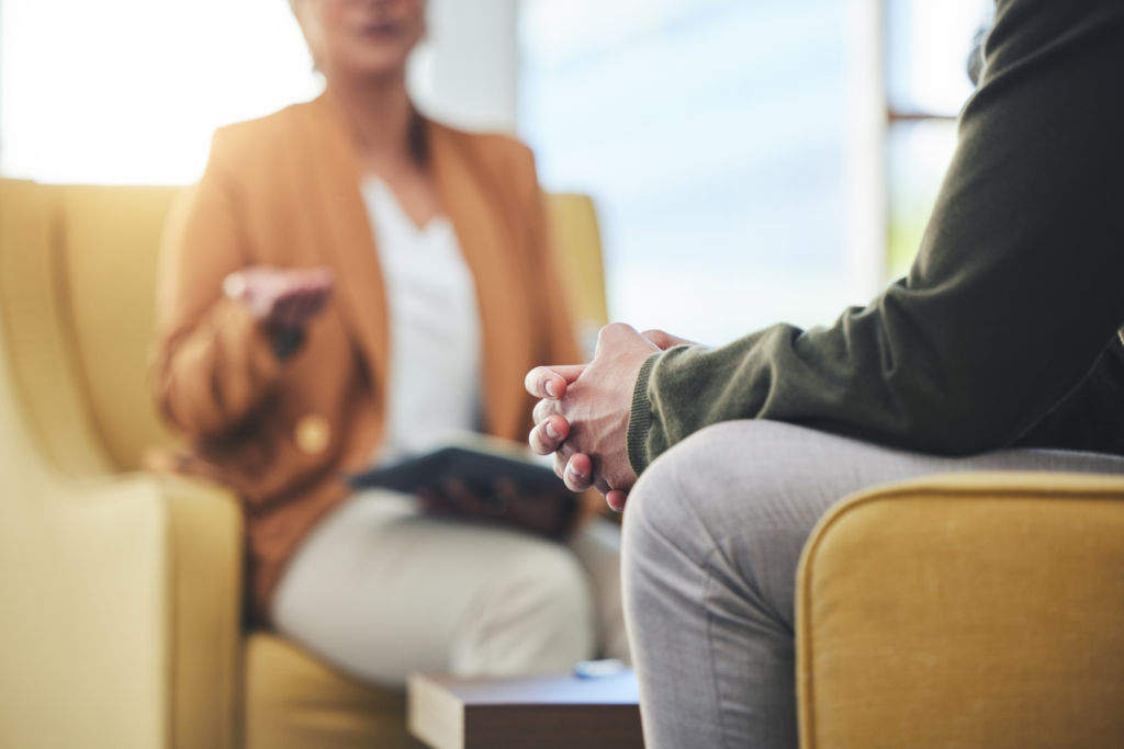 Therapy session, mental health services in North Kingstown RI